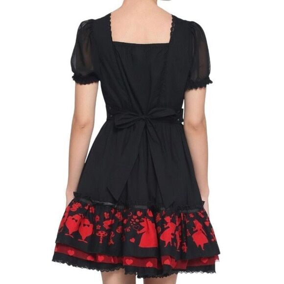 Disney Alice In Wonderland Queen Of Hearts Dress Size L New without tag - Picture 3 of 14
